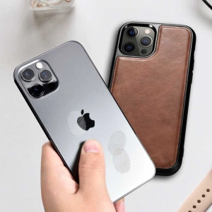 Hurtownia GSM - Etui iCarer Leather Oil Wax Apple iPhone 12 Pro Max černé - ICR258 - {ean13} - Hurt