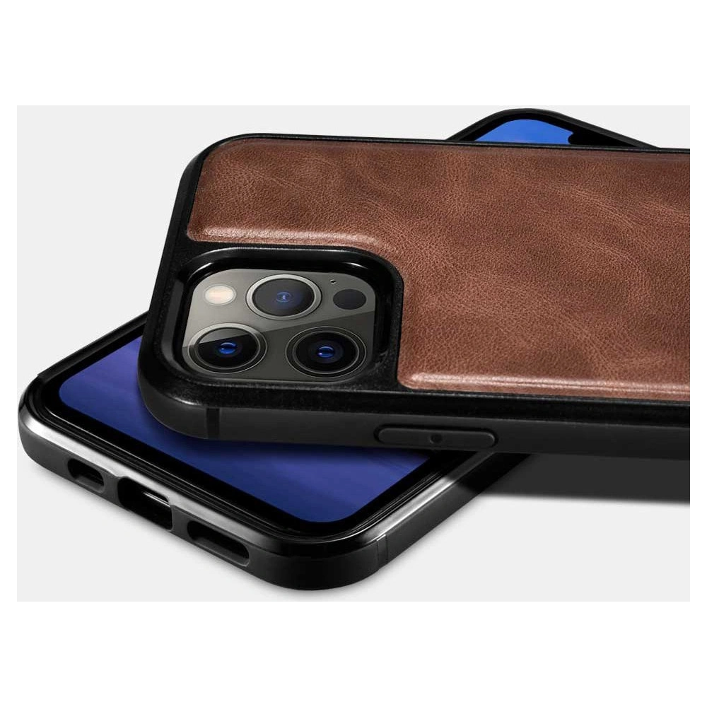 Hurtownia GSM - Etui iCarer Leather Oil Wax Apple iPhone 12 Pro Max černé - ICR258 - {ean13} - Hurt
