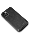 Hurtownia GSM - Etui iCarer Bőr Olaj Viasz Apple iPhone 12/12 Pro fekete - ICR260 - {ean13} - Hurt