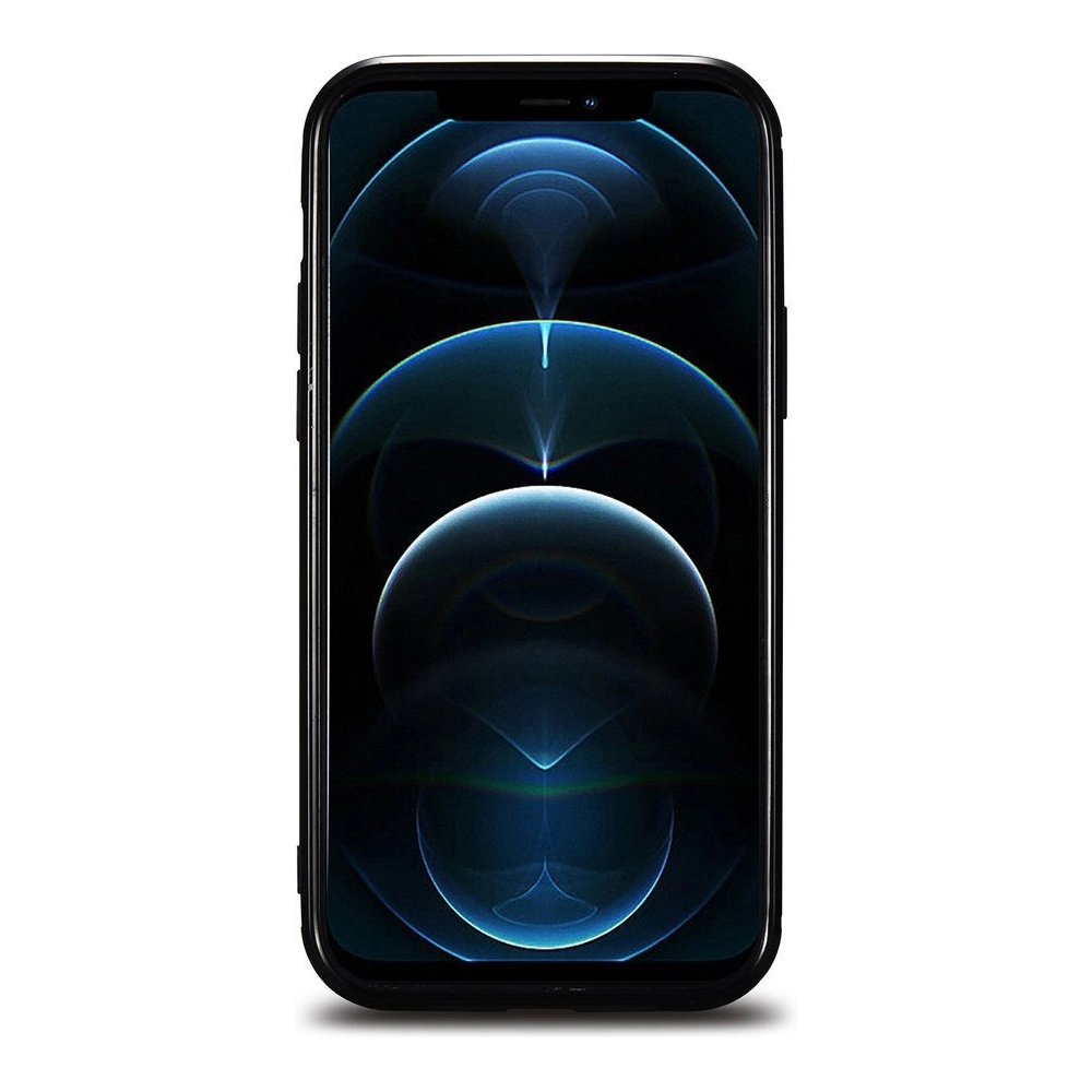Hurtownia GSM - Case iCarer Leder Öl Wachs Apple iPhone 12/12 Pro schwarz - ICR260 - {ean13} - Hurt