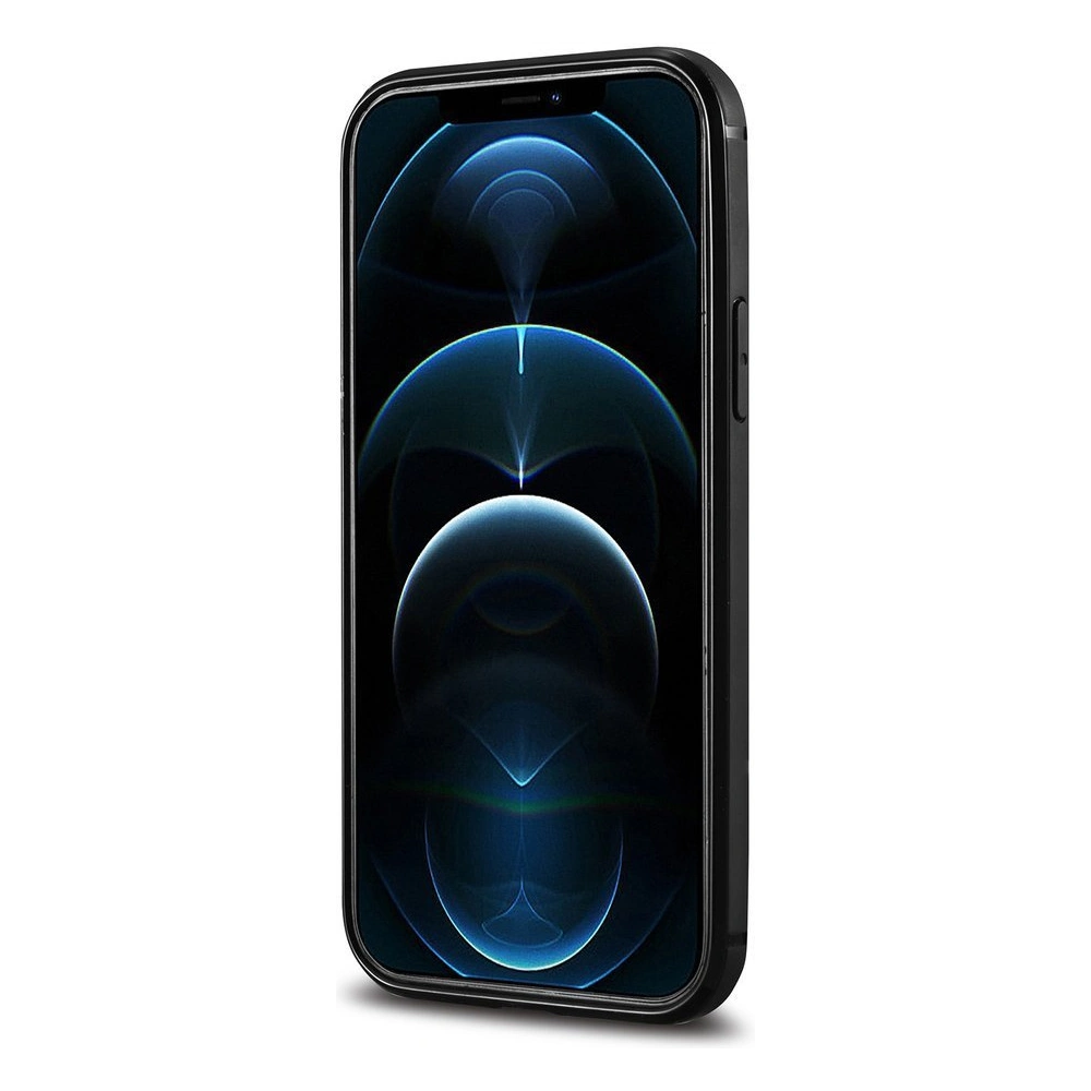 Hurtownia GSM - Etui iCarer Bőr Olaj Viasz Apple iPhone 12/12 Pro fekete - ICR260 - {ean13} - Hurt