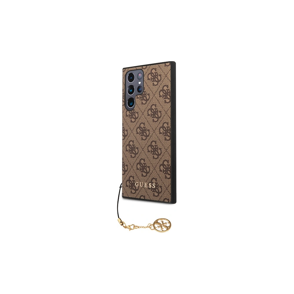 Hurtownia GSM - Case Guess GUHCS23LGF4GBR Samsung Galaxy S23 Ultra braun/brown Hardcase 4G Charms Collection - GUE2367 - {ean13} - Hurt