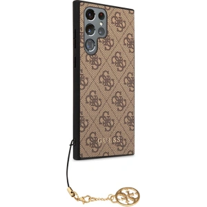 Wholesale Guess GUHCS23LGF4GBR Samsung Galaxy S23 Ultra brown hardcase 4G Charms Collection - GUE2367 - {ean13} - Hurt