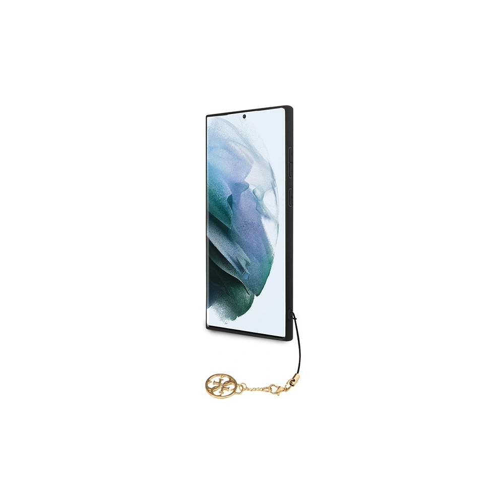 Wholesale Guess GUHCS23LGF4GBR Samsung Galaxy S23 Ultra brown hardcase 4G Charms Collection - GUE2367 - {ean13} - Hurt