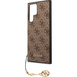 Wholesale Guess GUHCS23LGF4GBR Samsung Galaxy S23 Ultra brown hardcase 4G Charms Collection - GUE2367 - {ean13} - Hurt