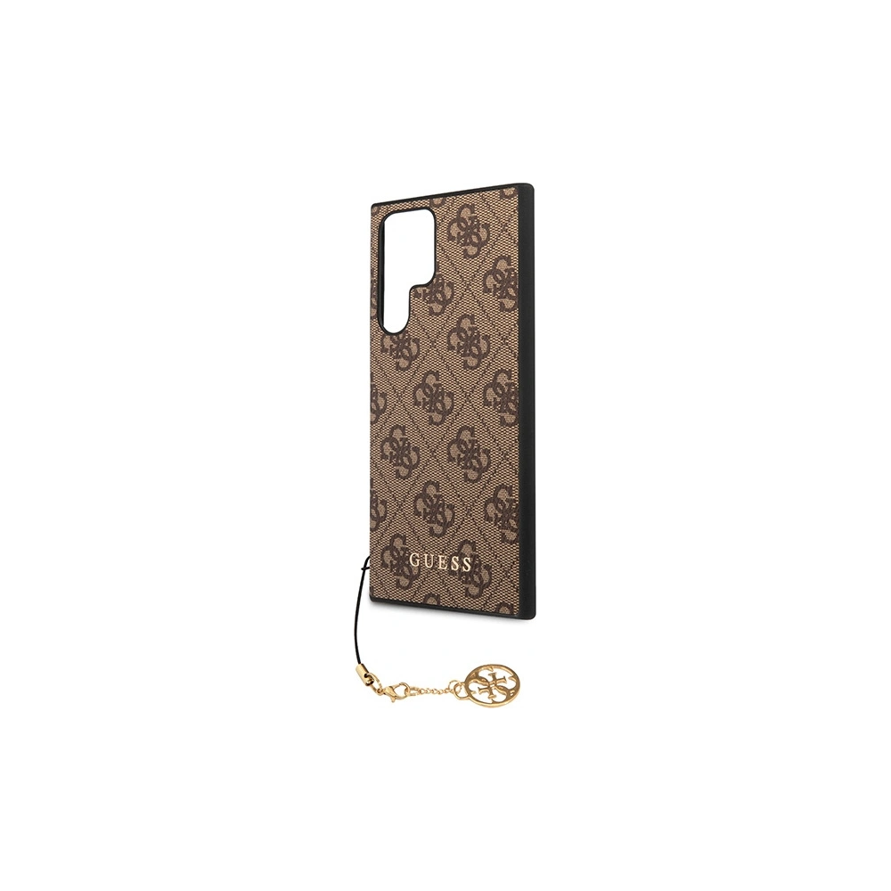 Hurtownia GSM - Case Guess GUHCS23LGF4GBR Samsung Galaxy S23 Ultra braun/brown Hardcase 4G Charms Collection - GUE2367 - {ean13} - Hurt