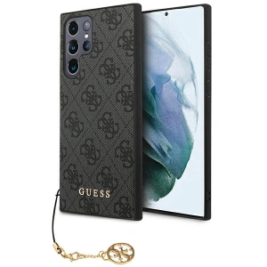 Wholesale Guess GUHCS23LGF4GGR Samsung Galaxy S23 Ultra grey hardcase 4G Charms Collection - GUE2368 - {ean13} - Hurt