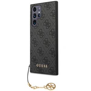 Wholesale Guess GUHCS23LGF4GGR Samsung Galaxy S23 Ultra grey hardcase 4G Charms Collection - GUE2368 - {ean13} - Hurt