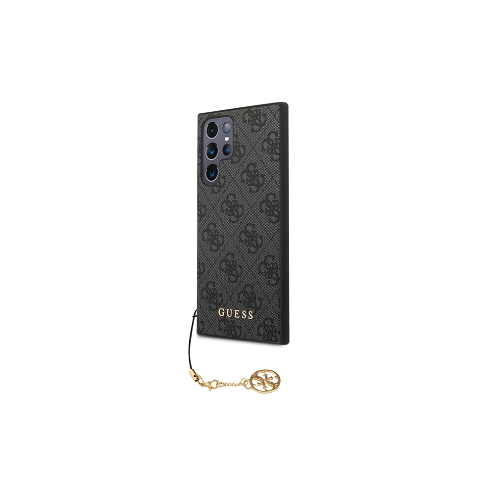Hurtownia GSM - Case Guess GUHCS23LGF4GGR Samsung Galaxy S23 Ultra grau/hardcase 4G Charms Collection - GUE2368 - {ean13} - Hurt