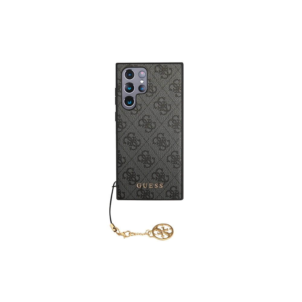 Hurtownia GSM - Case Guess GUHCS23LGF4GGR Samsung Galaxy S23 Ultra grau/hardcase 4G Charms Collection - GUE2368 - {ean13} - Hurt
