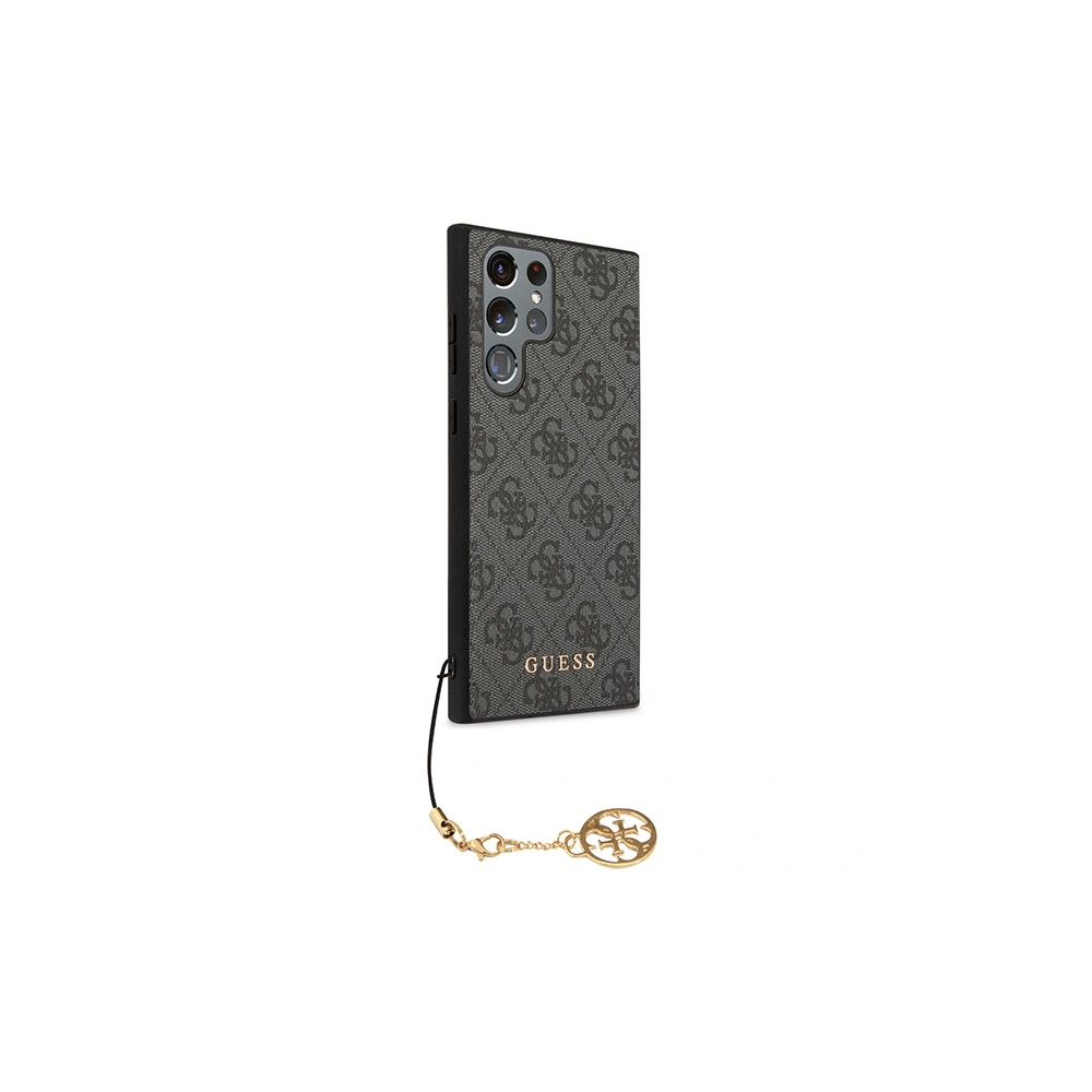 Hurtownia GSM - Case Guess GUHCS23LGF4GGR Samsung Galaxy S23 Ultra grau/hardcase 4G Charms Collection - GUE2368 - {ean13} - Hurt