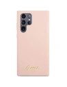 Hurtownia GSM - Case Guess GUHCS23LLSLMGPP Samsung Galaxy S23 Ultra rosa/pink Hardcase Silikon Schriftzug Metall-Logo - GUE2369 - {ean13} - Hurt