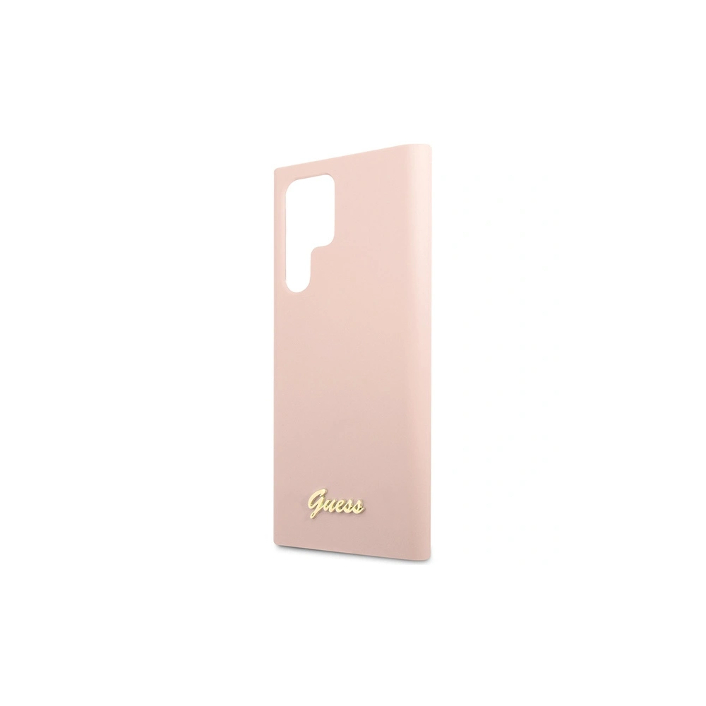 Hurtownia GSM - Case Guess GUHCS23LLSLMGPP Samsung Galaxy S23 Ultra rosa/pink Hardcase Silikon Schriftzug Metall-Logo - GUE2369 - {ean13} - Hurt