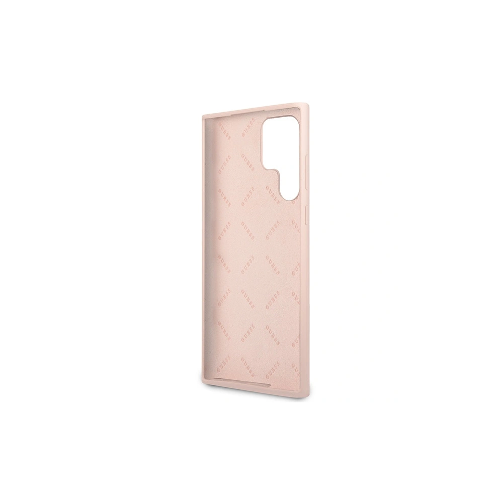 Hurtownia GSM - Case Guess GUHCS23LLSLMGPP Samsung Galaxy S23 Ultra rosa/pink Hardcase Silikon Schriftzug Metall-Logo - GUE2369 - {ean13} - Hurt