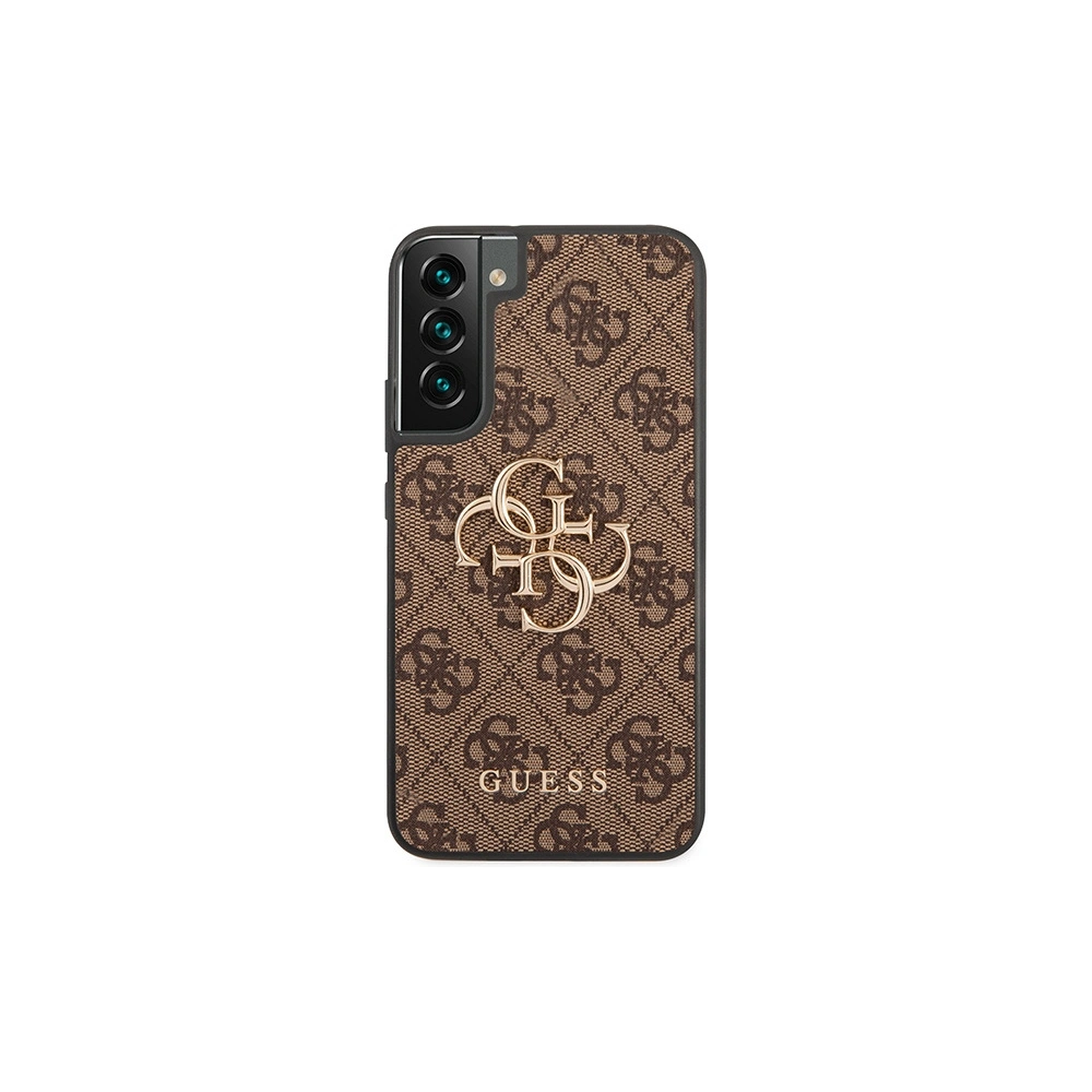 Wholesale Guess GUHCS23M4GMGBR Samsung Galaxy S23+ Plus brown hardcase 4G Big Metal Logo - GUE2370 - {ean13} - Hurt