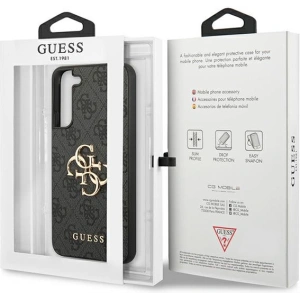 Etui Guess GUHCS23M4GMGGR Samsung Galaxy S23+ Plus šedá/grey hardcase 4G Big Metal Logo