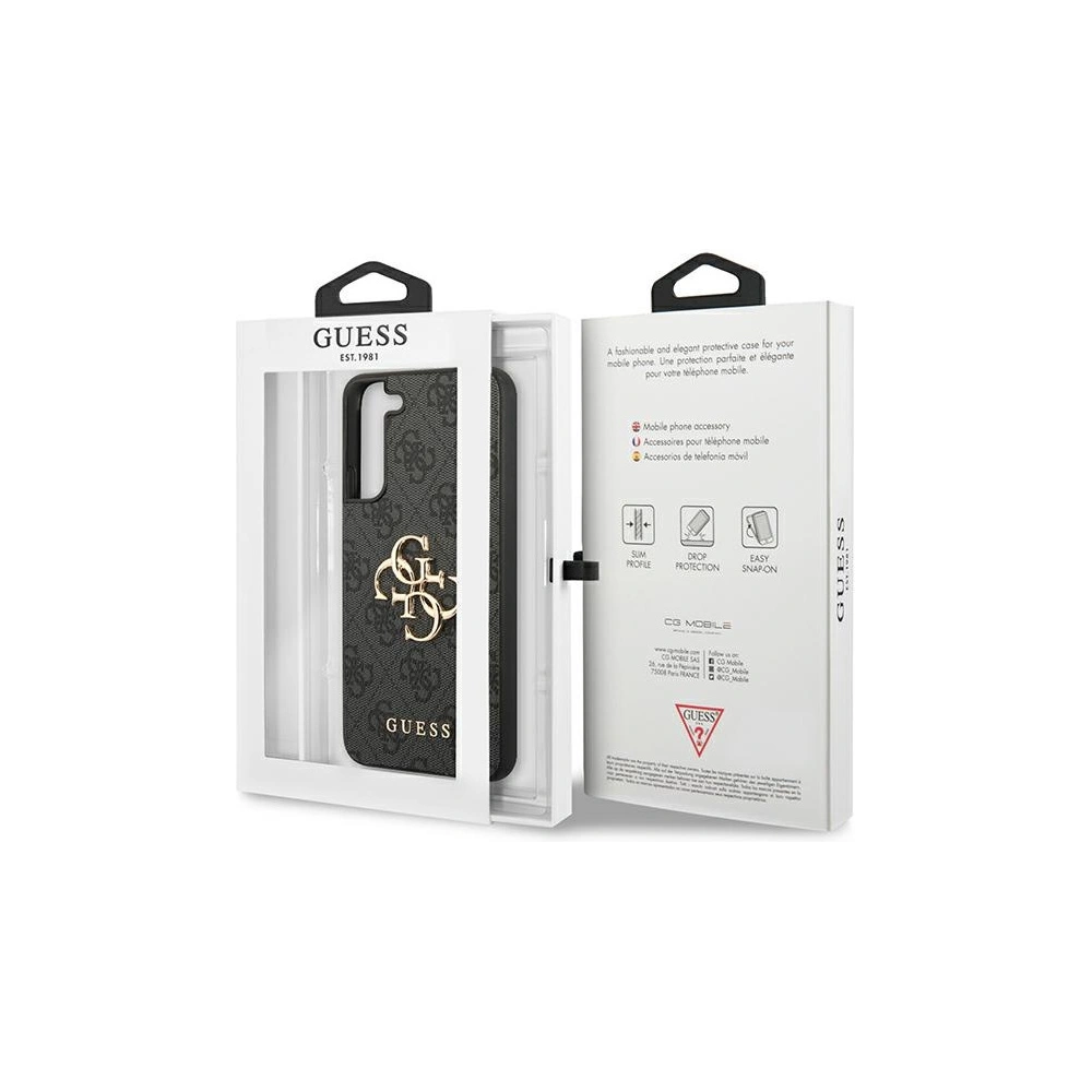 Hurtownia GSM - Case Guess GUHCS23M4GMGGR Samsung Galaxy S23+ Plus grau/grey Hardcase 4G Big Metal Logo - GUE2371 - {ean13} - Hurt