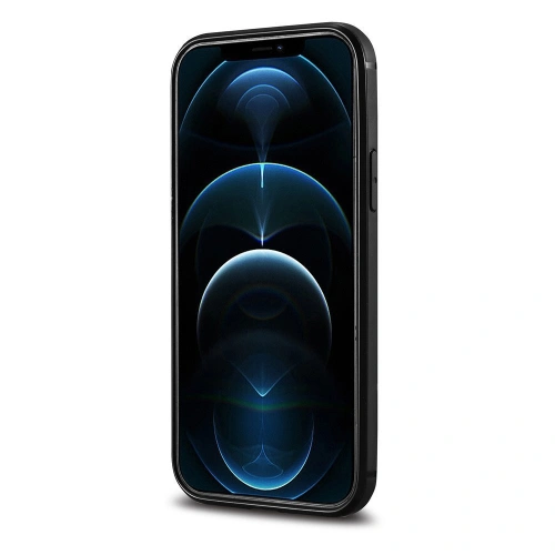 Etui iCarer Leather Oil Wax Apple iPhone 12 mini czarny