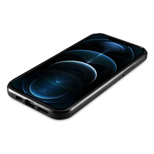 Etui iCarer Leather Oil Wax Apple iPhone 12 mini czarny