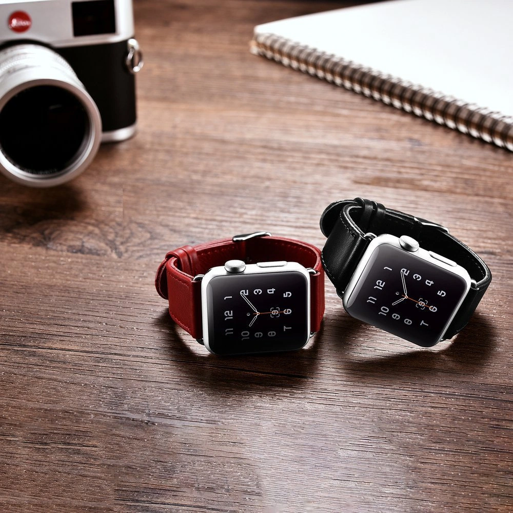 Hurtownia GSM - Pasek iCarer Leather Vintage Apple Watch 4/5/6/7/SE/8/9/10 40/41/42mm ciemnoniebieski - ICR262 - {ean13} - Hurt