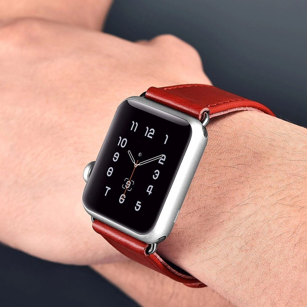 Hurtownia GSM - iCarer Leder Vintage Apple Watch 4/5/6/7/SE/8/9/10 40/41/42mm dunkelblau - ICR262 - {ean13} - Hurt