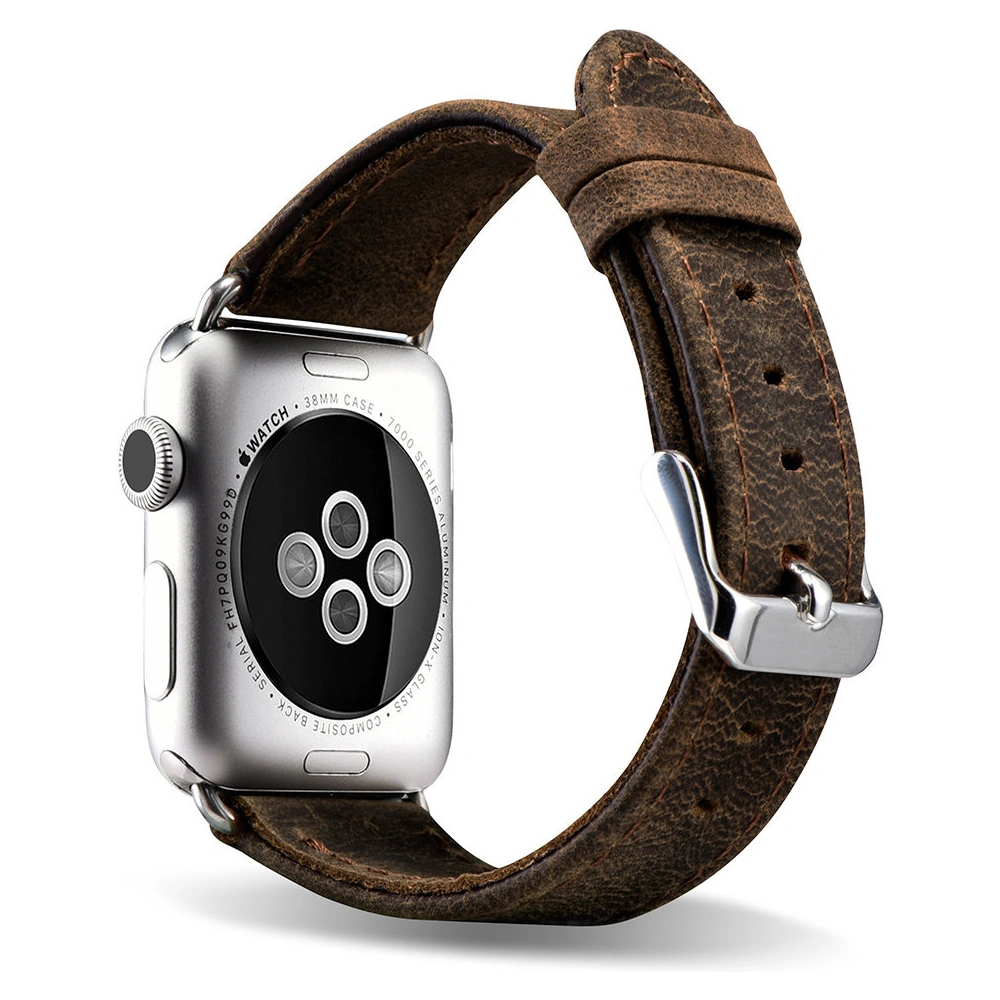 Hurtownia GSM - Pasek iCarer Bőr Crazy Horse Apple Watch 4/5/6/7/SE/8/9/10 40/41/42mm barna - ICR263 - {ean13} - Hurt