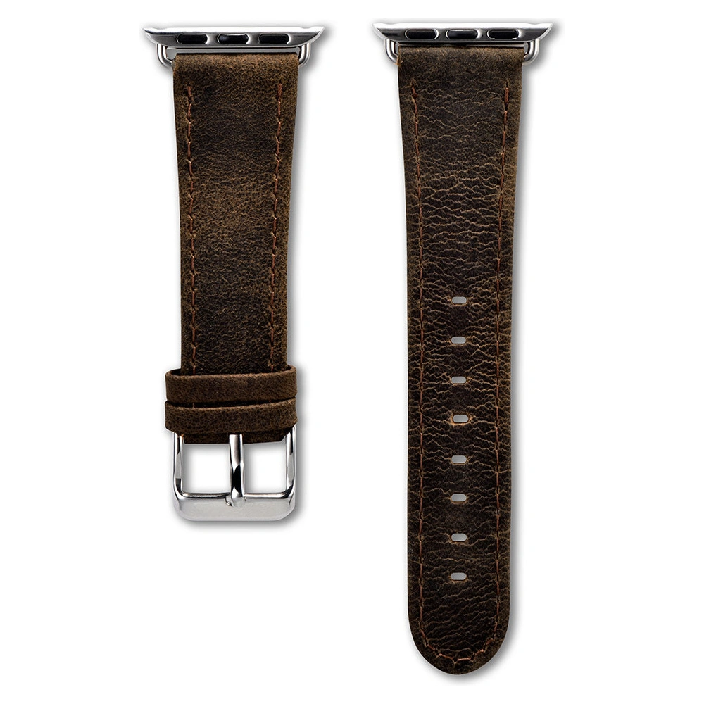 Hurtownia GSM - Pasek iCarer Bőr Crazy Horse Apple Watch 4/5/6/7/SE/8/9/10 40/41/42mm barna - ICR263 - {ean13} - Hurt