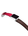 Hurtownia GSM - Pasek iCarer Leather Apple Watch 4/5/6/7/SE/8/9/Ultra 44/45/49mm brązowo-różowy - ICR265 - {ean13} - Hurt