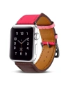 Hurtownia GSM - iCarer Leder Apple Watch 4/5/6/7/SE/8/9/Ultra 44/45/49mm braun-rosa - ICR265 - {ean13} - Hurt