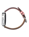 Hurtownia GSM - Pasek iCarer Leather Apple Watch 4/5/6/7/SE/8/9/Ultra 44/45/49mm brązowo-różowy - ICR265 - {ean13} - Hurt