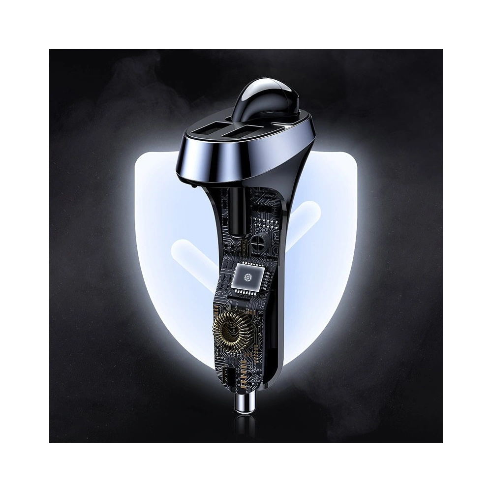 Hurtownia GSM - Autonabíječka Joyroom 2x USB + Bluetooth sluchátka 5.0 30W 2.1 A Quick Charge 3.0 černá (JR-CP2) - JYR561 - {ean13} - Hurt
