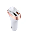 Auto nabíječka Joyroom 2x USB + Bluetooth sluchátko 5.0 30W 2.1 A Quick Charge 3.0 bílá (JR-CP2)
