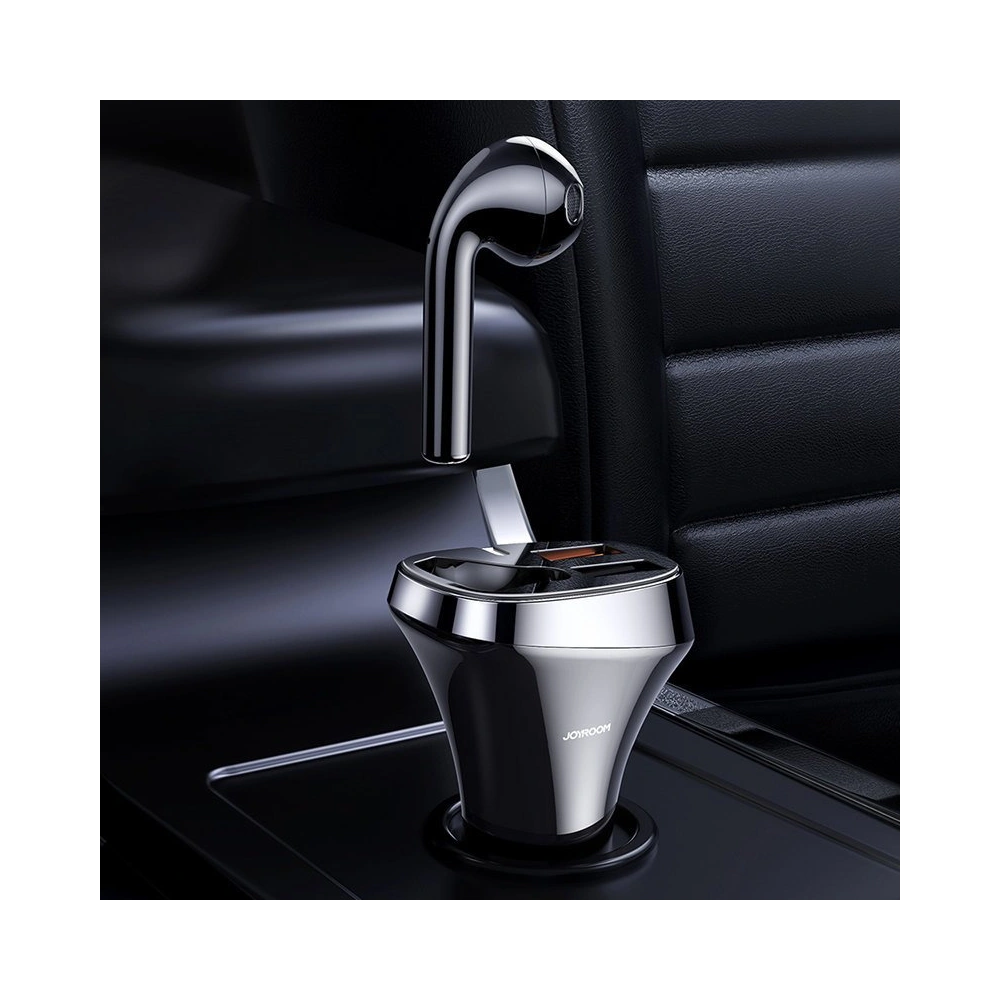 Hurtownia GSM - Auto nabíječka Joyroom 2x USB + Bluetooth sluchátko 5.0 30W 2.1 A Quick Charge 3.0 bílá (JR-CP2) - JYR562 - {ean13} - Hurt