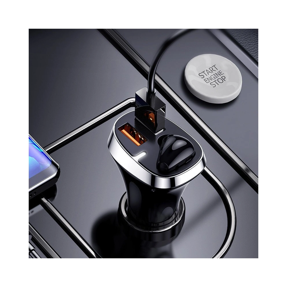 Hurtownia GSM - Auto nabíječka Joyroom 2x USB + Bluetooth sluchátko 5.0 30W 2.1 A Quick Charge 3.0 bílá (JR-CP2) - JYR562 - {ean13} - Hurt
