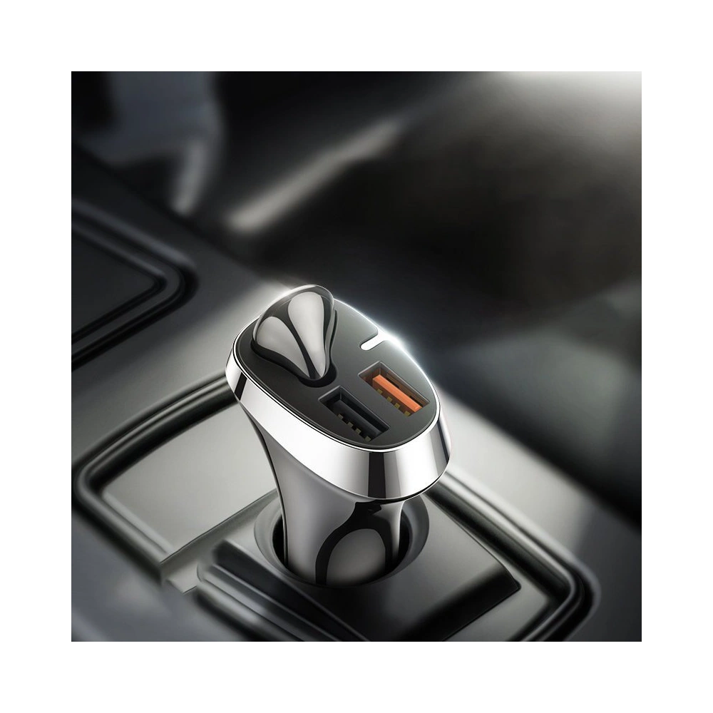 Hurtownia GSM - Auto nabíječka Joyroom 2x USB + Bluetooth sluchátko 5.0 30W 2.1 A Quick Charge 3.0 bílá (JR-CP2) - JYR562 - {ean13} - Hurt