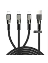 Kabel Joyroom 3w1 USB-A/Lightning - Lightning - USB-C 3,5A 480 Mbps 1,3m negru (S-1335K4)