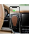 Wholesale Car Mount Wireless Charger iCarer Qi 10W Air Vent brown - ICR266 - {ean13} - Hurt
