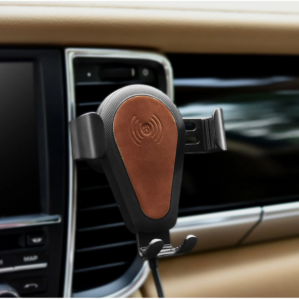 Hurtownia GSM - Auto-Halterung mit kabellosem Ladegerät iCarer Qi 10W Air Vent braun - ICR266 - {ean13} - Hurt