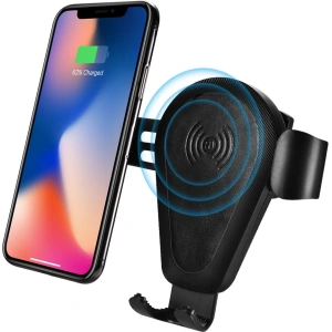 Uchwyt samochodowy z ładowarką bezprzewodową iCarer Qi 10W Air Vent czarny