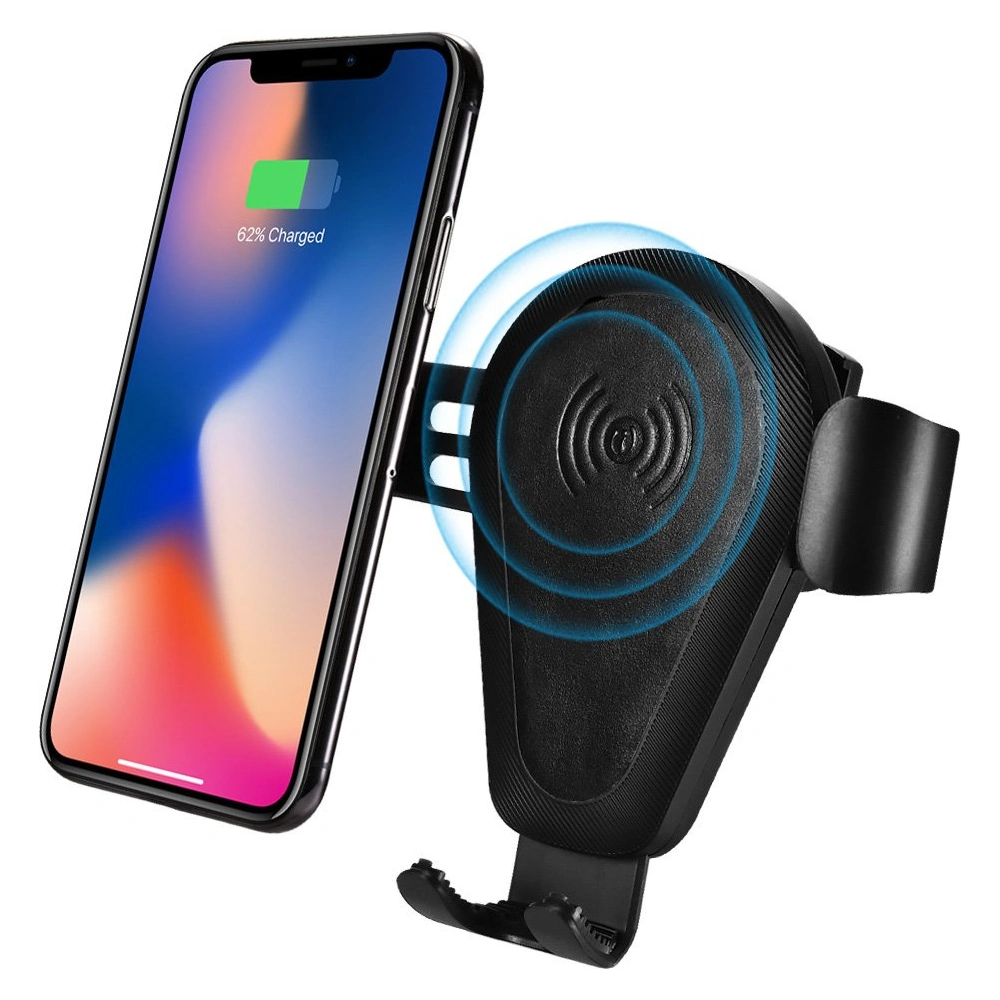 Hurtownia GSM - Suport auto cu încărcător wireless iCarer Qi 10W pentru ventilare aer negru - ICR267 - {ean13} - Hurt
