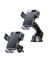 Joyroom Qi 15W automatic car charger holder + wireless charger (dashboard and air vent) black (JR-ZS219)