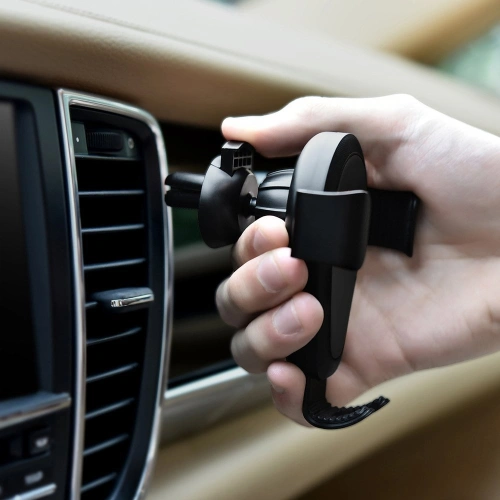 Uchwyt samochodowy z ładowarką bezprzewodową iCarer Qi 10W Air Vent czarny