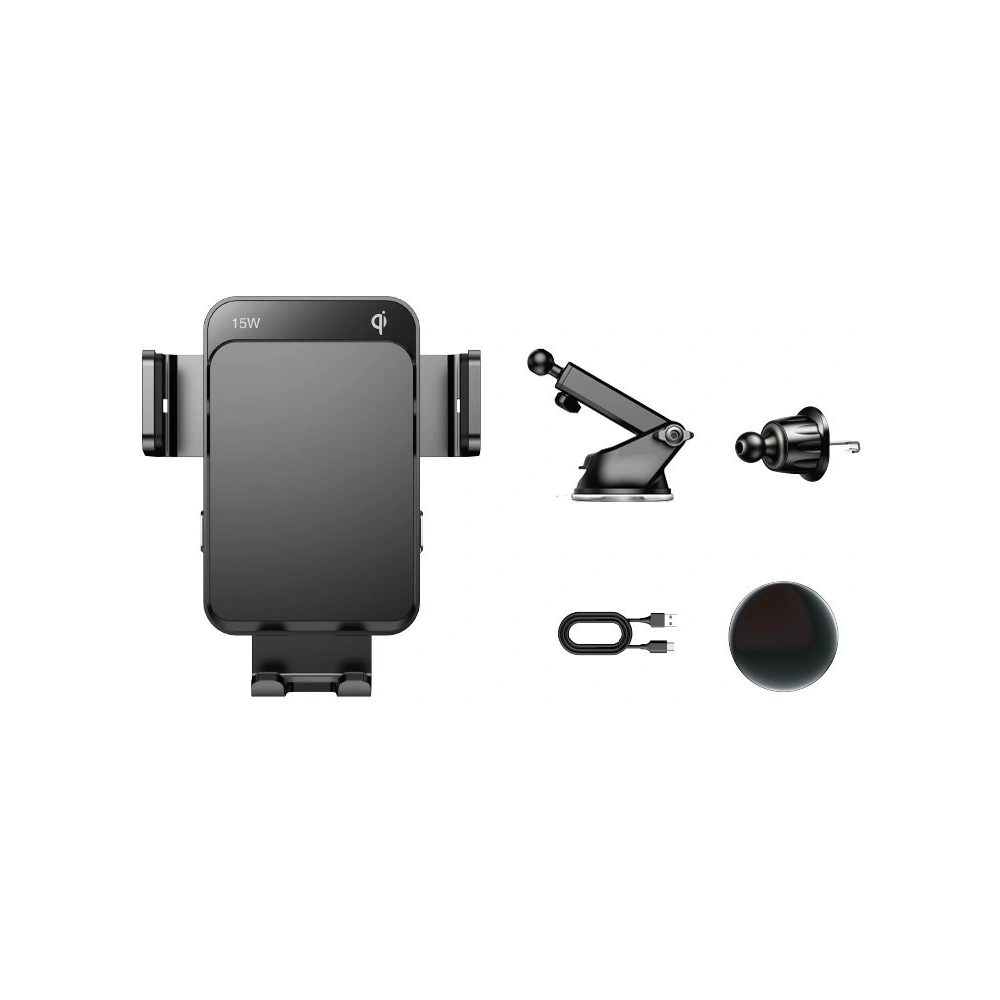 Hurtownia GSM - Auto-Halterung mit kabellosem Ladegerät Joyroom Qi 15W für Armaturenbrett/Belüftungsgitter schwarz (JR-ZS219) - JYR564 - {ean13} - Hurt