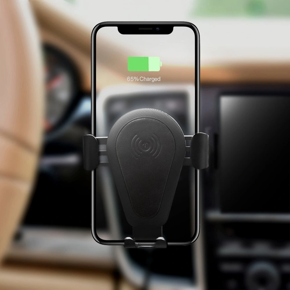 Hurtownia GSM - Suport auto cu încărcător wireless iCarer Qi 10W pentru ventilare aer negru - ICR267 - {ean13} - Hurt