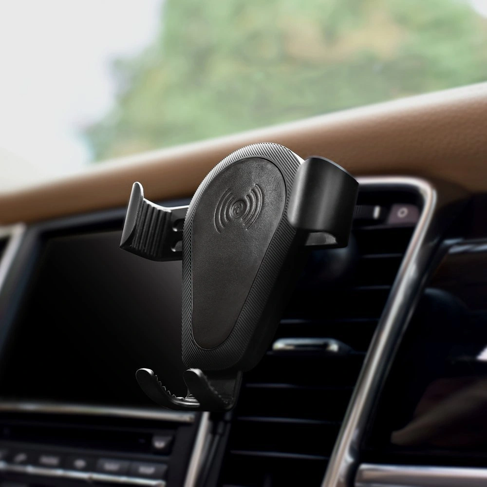 Hurtownia GSM - Suport auto cu încărcător wireless iCarer Qi 10W pentru ventilare aer negru - ICR267 - {ean13} - Hurt