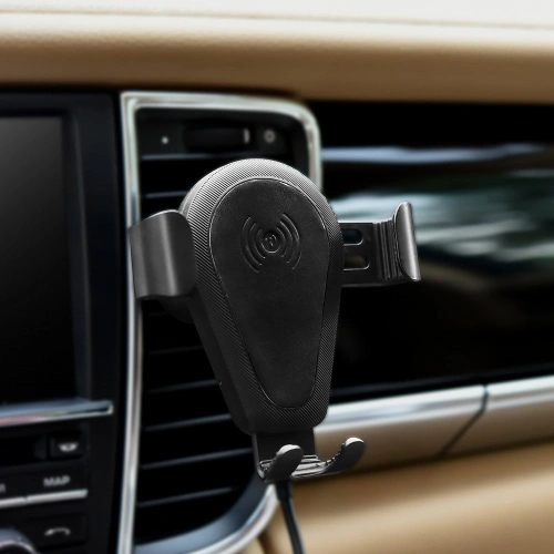 Uchwyt samochodowy z ładowarką bezprzewodową iCarer Qi 10W Air Vent czarny