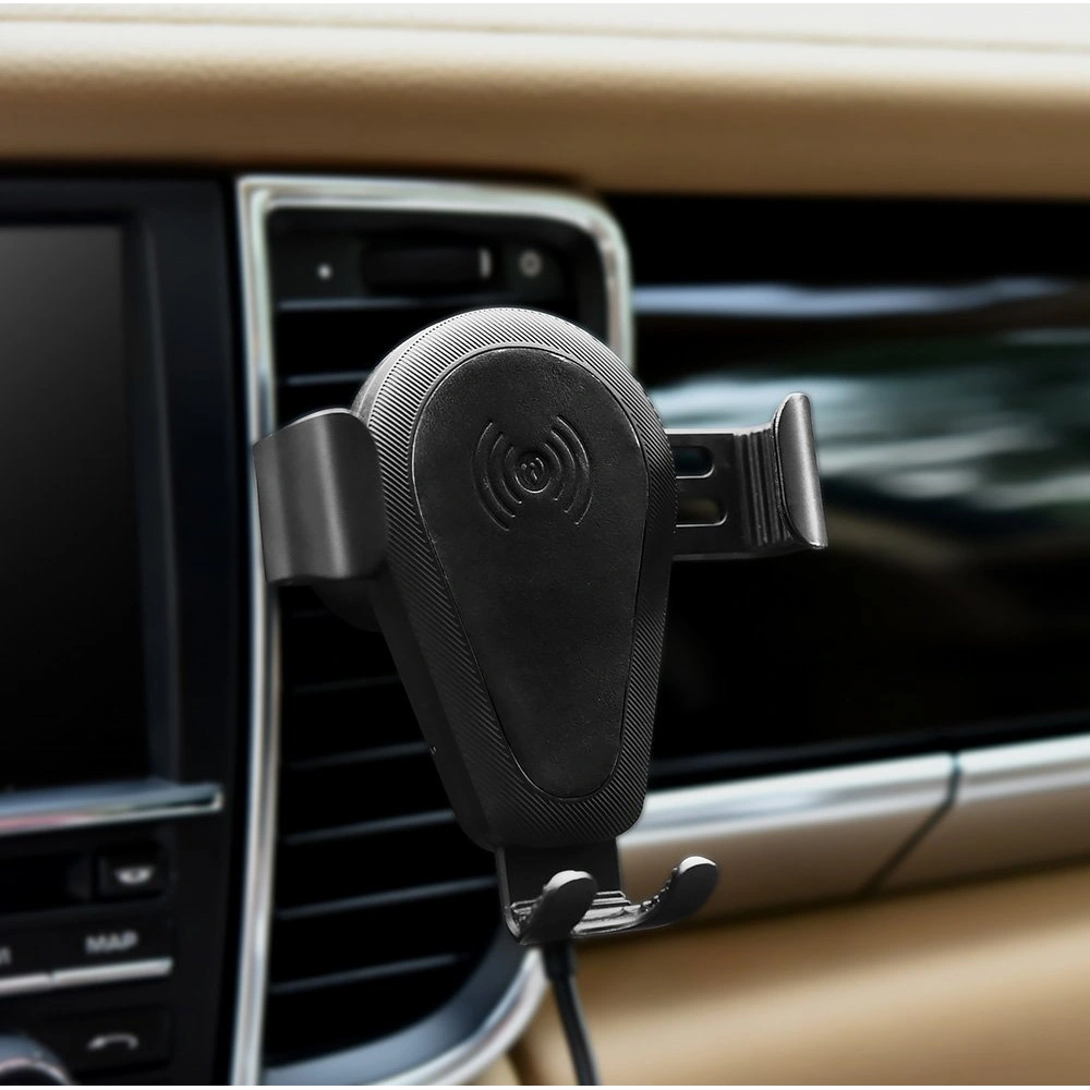 Hurtownia GSM - Suport auto cu încărcător wireless iCarer Qi 10W pentru ventilare aer negru - ICR267 - {ean13} - Hurt