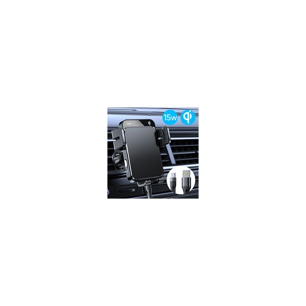 Hurtownia GSM - Auto-Halterung mit kabellosem Ladegerät Joyroom Qi 15W für Armaturenbrett/Belüftungsgitter schwarz (JR-ZS219) - JYR564 - {ean13} - Hurt
