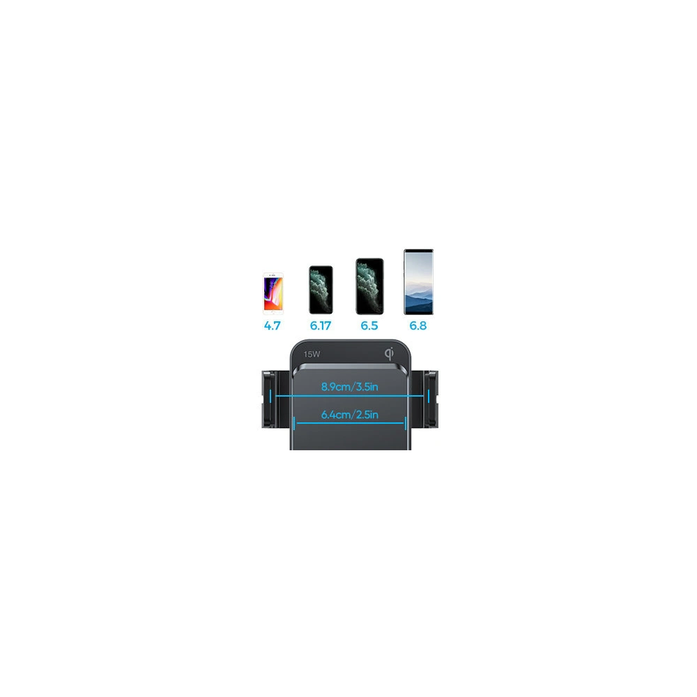 Hurtownia GSM - Uchwyt samochodowy z ładowarką bezprzewodową Joyroom Qi 15W na kokpit deskę rozdzielczą/kratkę wentylacyjną czarny (JR-ZS219) - JYR564 - {ean13} - Hurt