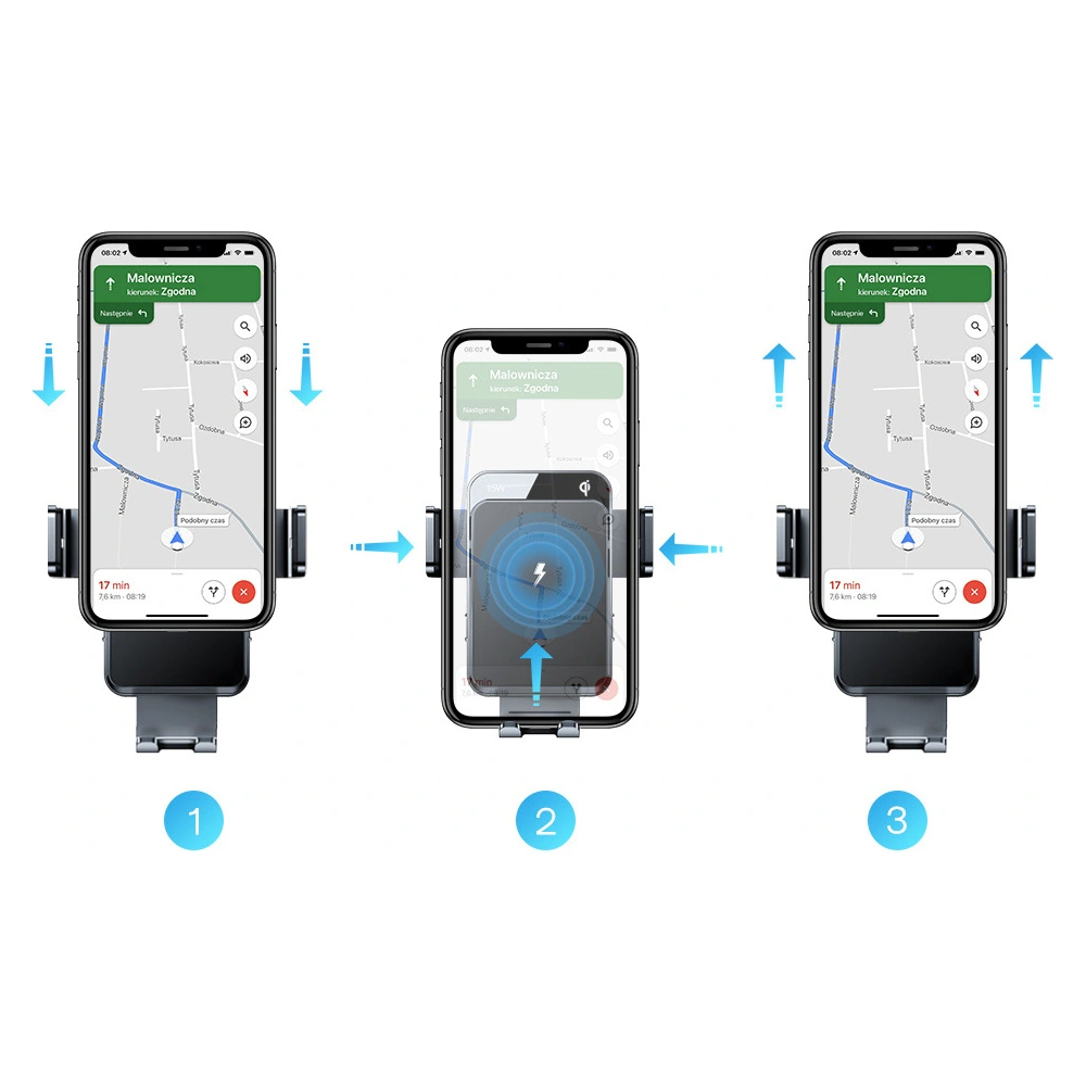Wholesale Joyroom Qi 15W automatic car charger holder + wireless charger (dashboard and air vent) black (JR-ZS219) - JYR564 - {ean13} - Hurt